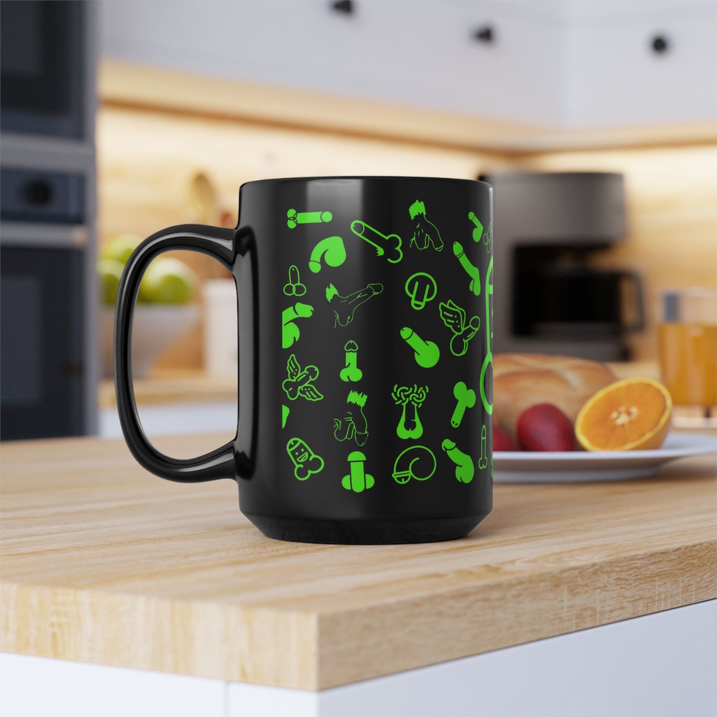 Cheeky Fun Green Willie Mug