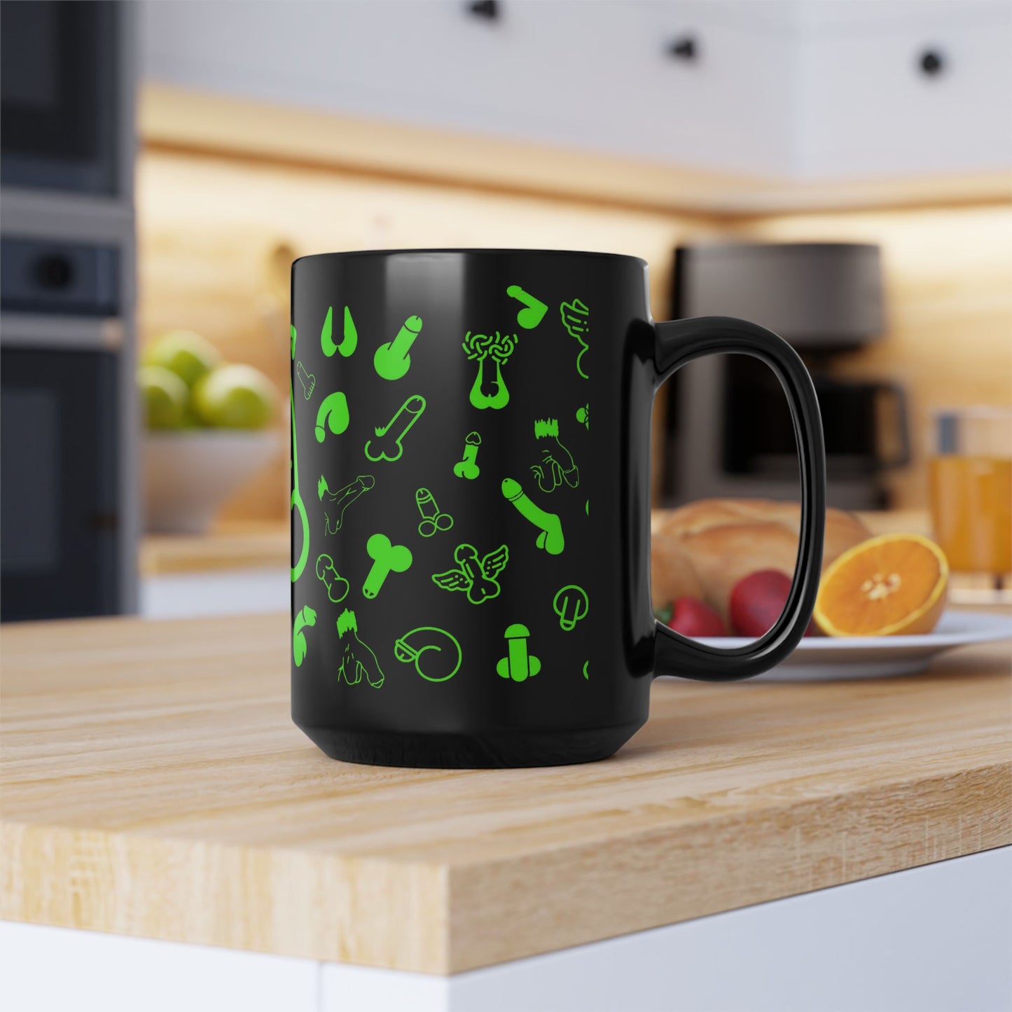 Cheeky Fun Green Willie Mug