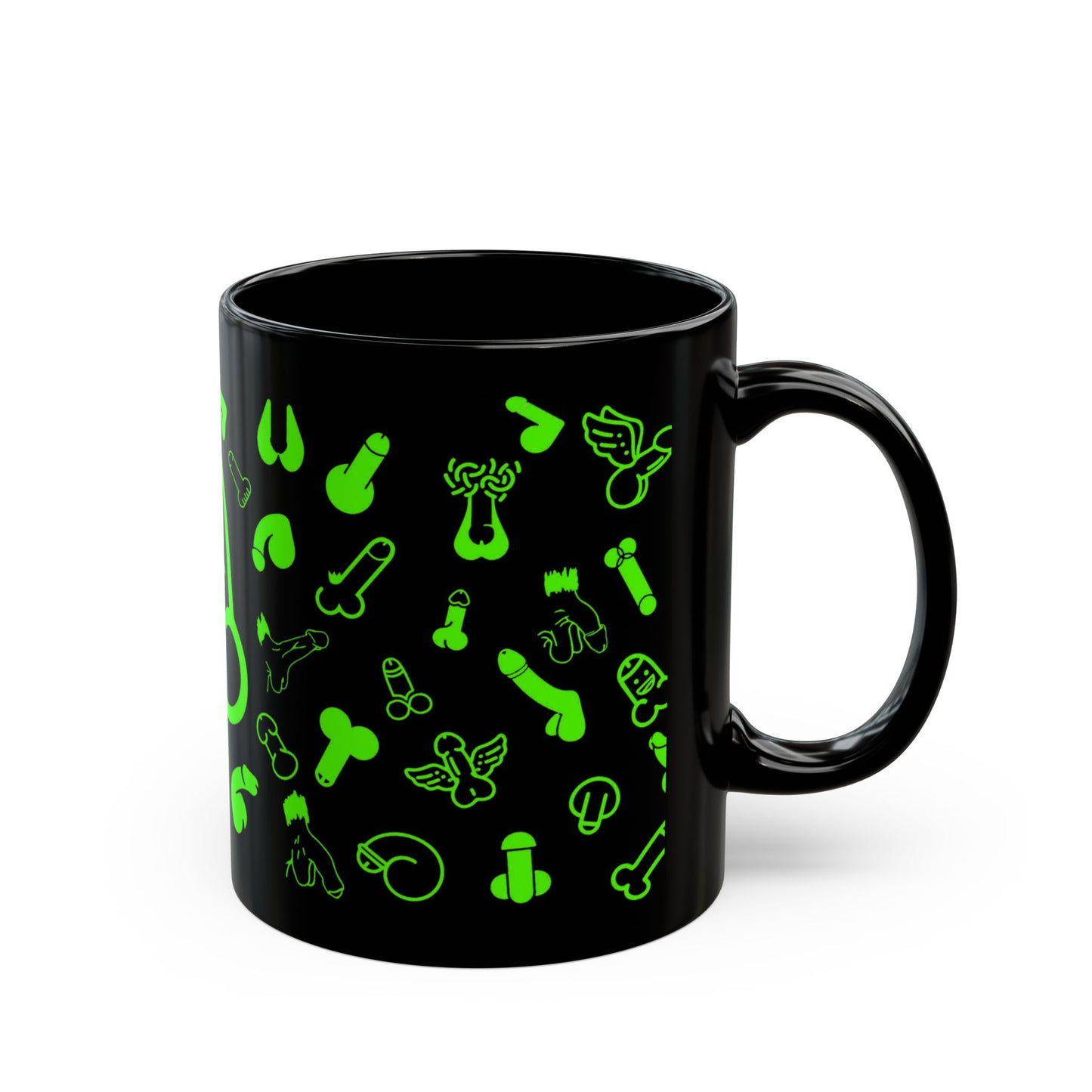 Cheeky Fun Green Willie Mug