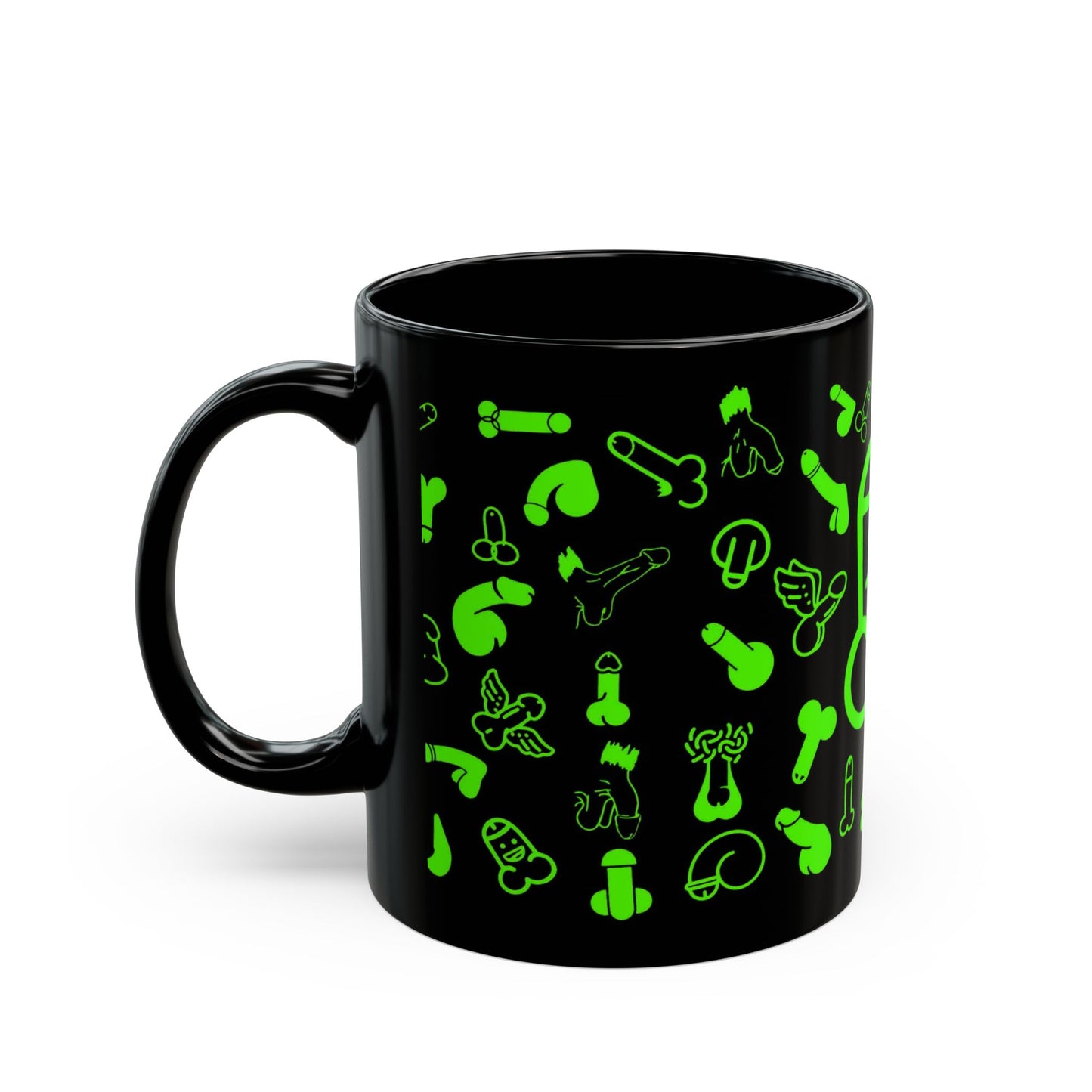 Cheeky Fun Green Willie Mug