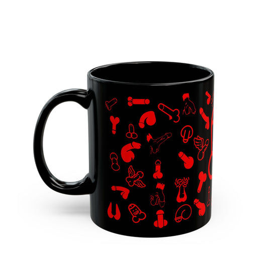 Cheeky Fun Red Willie Mug