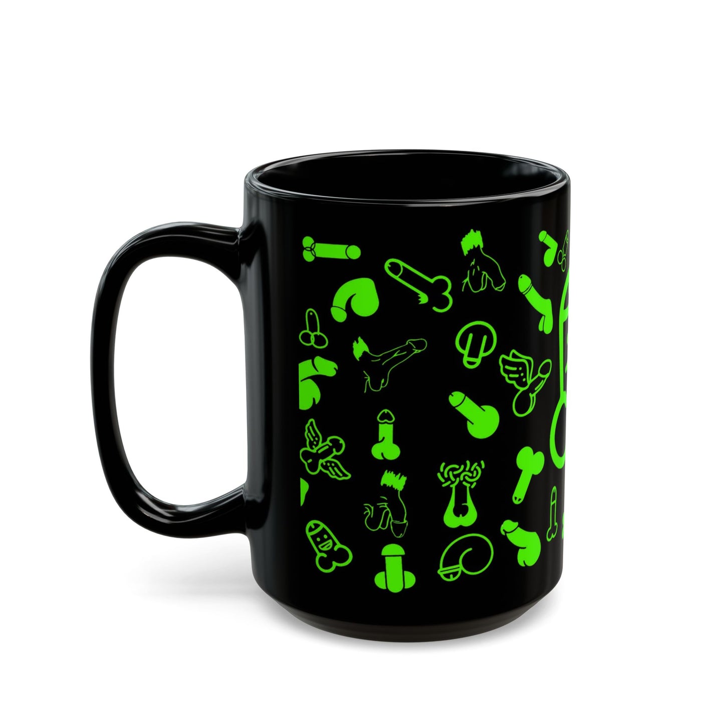 Cheeky Fun Green Willie Mug