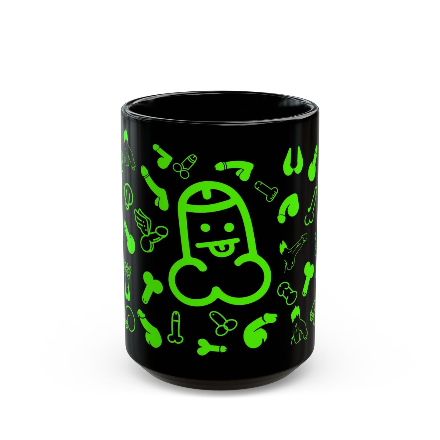 Cheeky Fun Green Willie Mug