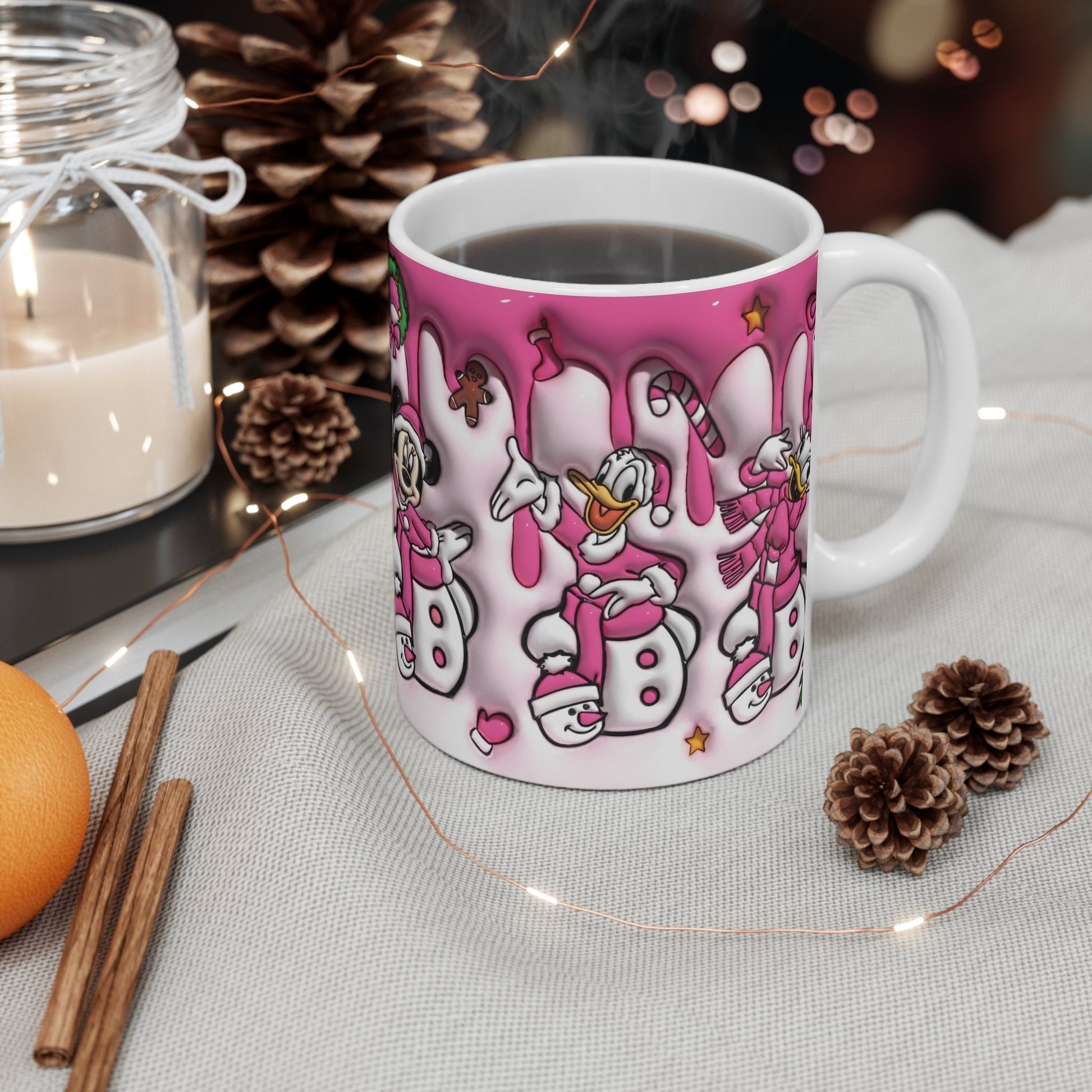 3D Inflated Disney Themed Christmas Mug - Mugarooz