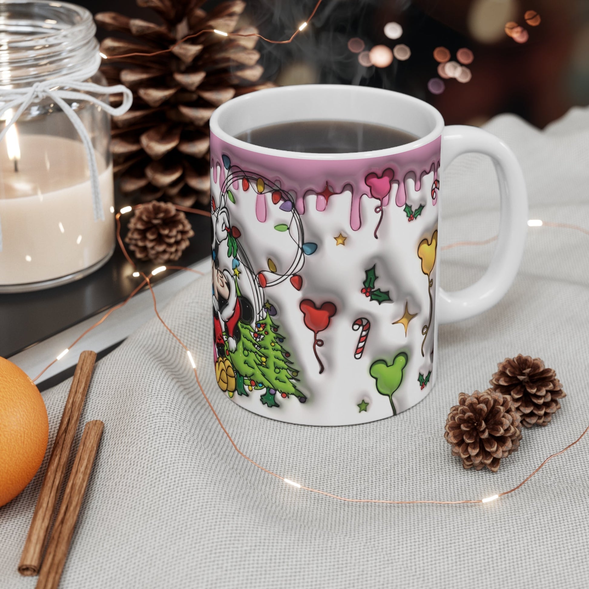 3D Inflated Disney Themed Christmas Mug - Mugarooz