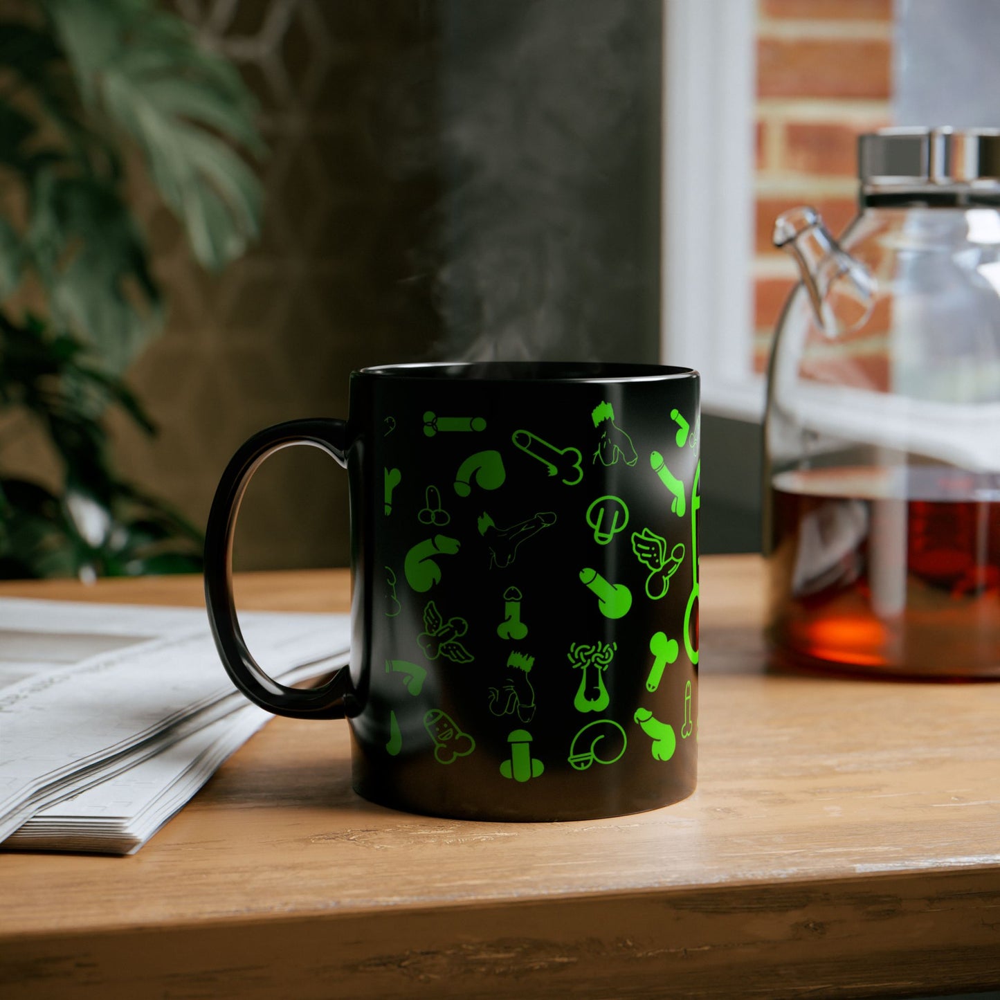 Cheeky Fun Green Willie Mug