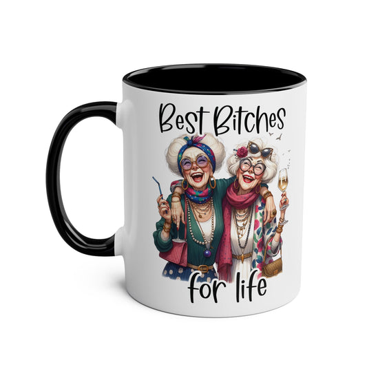 Best Bitches Ceramic Two Tone Mug - Mugarooz