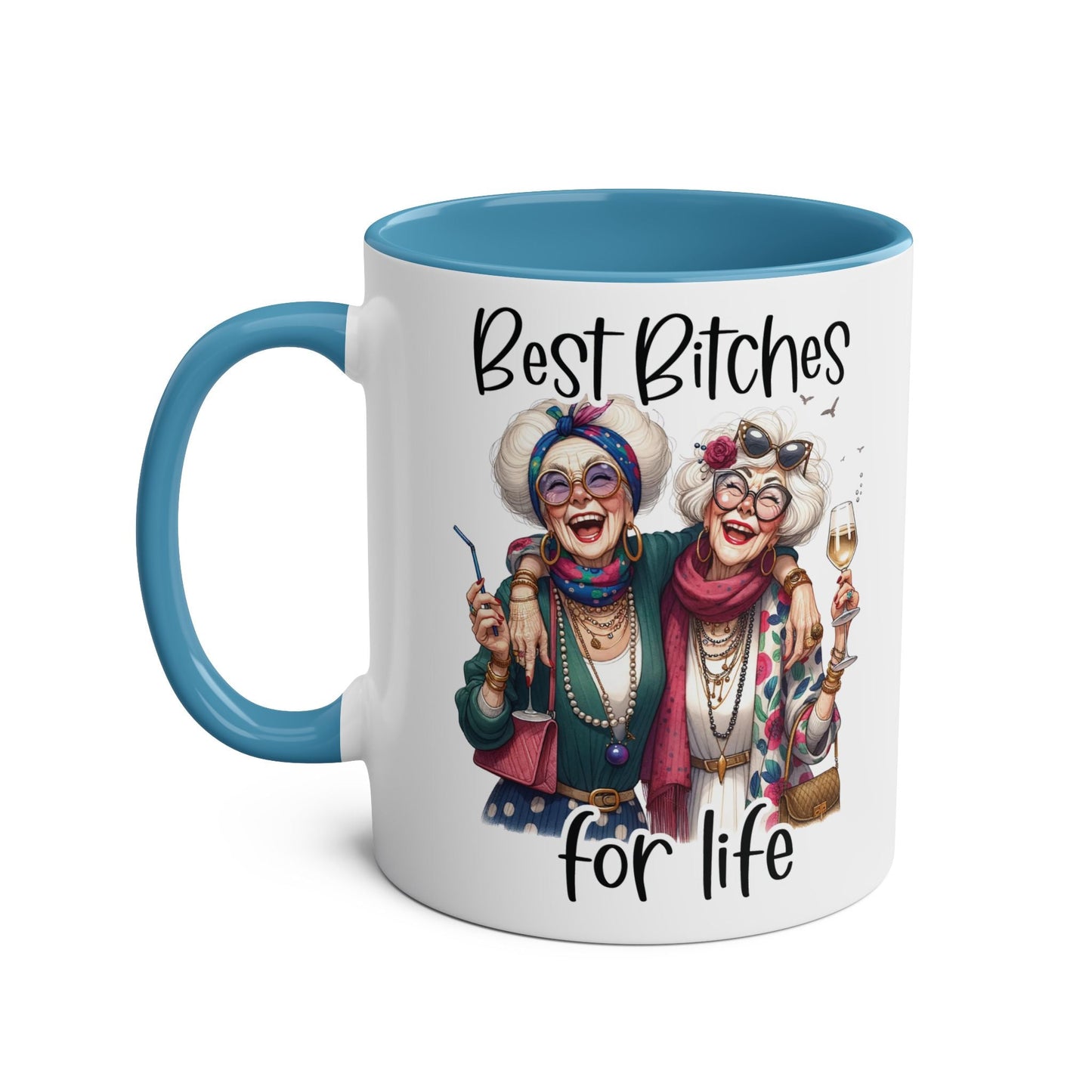 Best Bitches Ceramic Two Tone Mug - Mugarooz