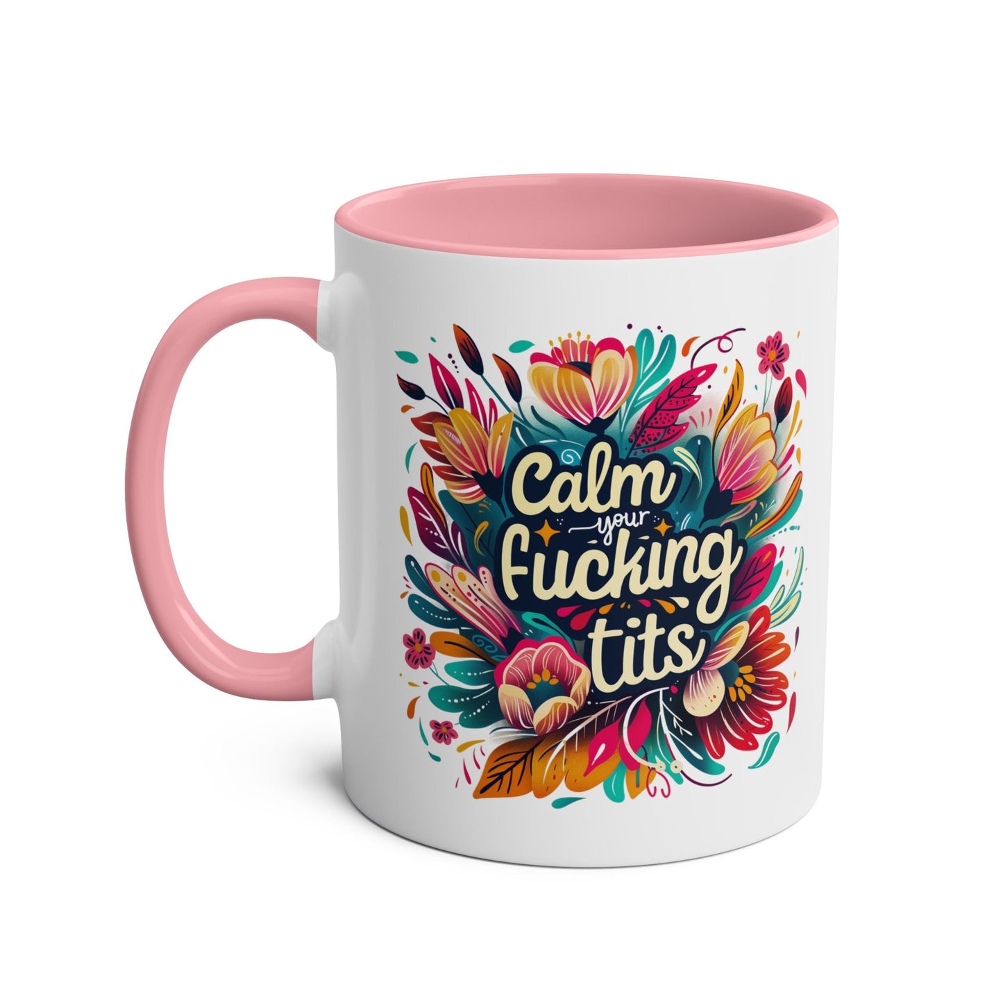 Get your caffeine fix with the Calm Your Tits Coffee Mug. This hilarious mug is perfect for anyone with a sense of humor. Featuring a funny, rude, and sarky design, Mugarooz