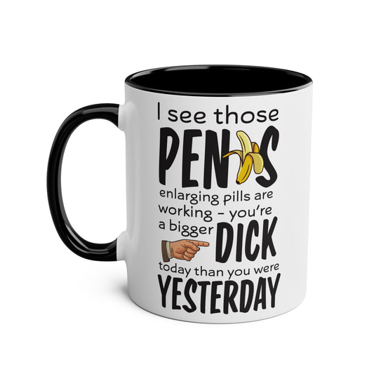 Cheeky Rude Ceramic Two Tone Mug - Mugarooz