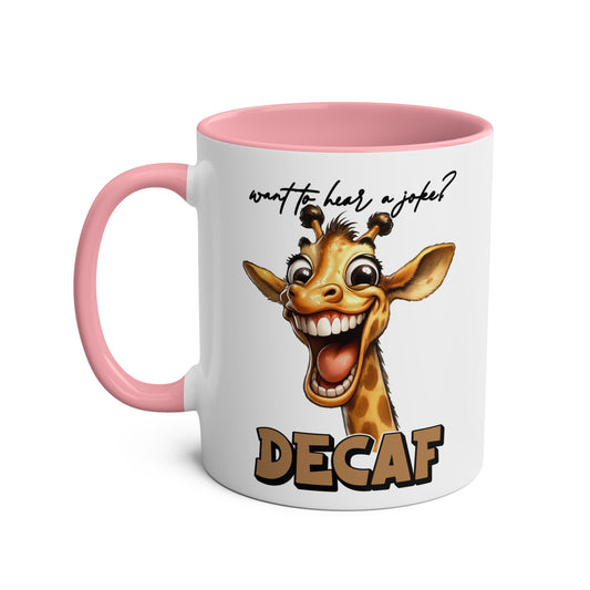 Start your day with a smile and a cup of coffee in our Decaf Joke Novelty Coffee Mug. This hilarious mug will add a touch of humour to your morning routine, while keMugarooz