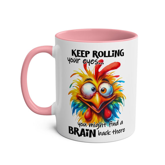 This witty mug is perfect for anyone who loves to roll their eyes. With its clever design and sarcastic tone, it's bound to bring a smile to your face every morning.Mugarooz