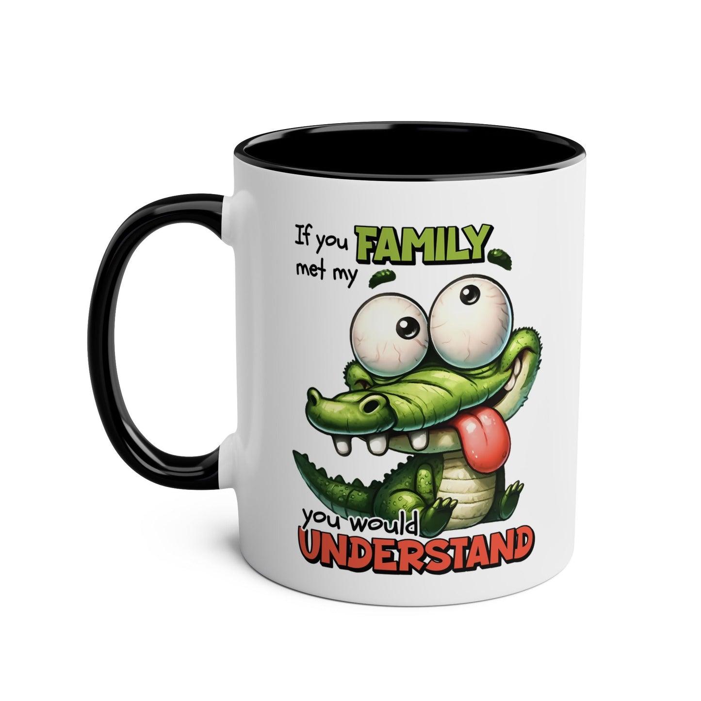 Add a dose of laughter to your morning routine with our My Family Funny Novelty Coffee Mug. This mug is perfect for those with a sarcastic sense of humour, adding a Mugarooz