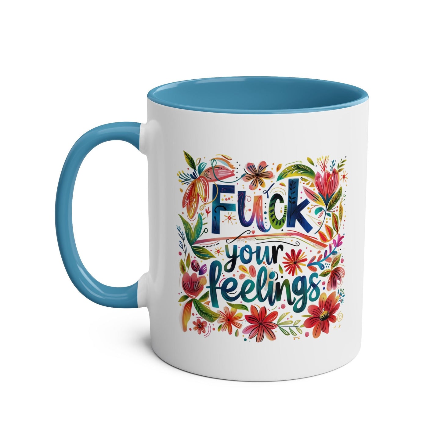 Embrace your playful side with our Fuck Your Feelings Cheeky Rude Mug! This mug is guaranteed to bring a smile to your face every morning with its cheeky and rude atMugarooz