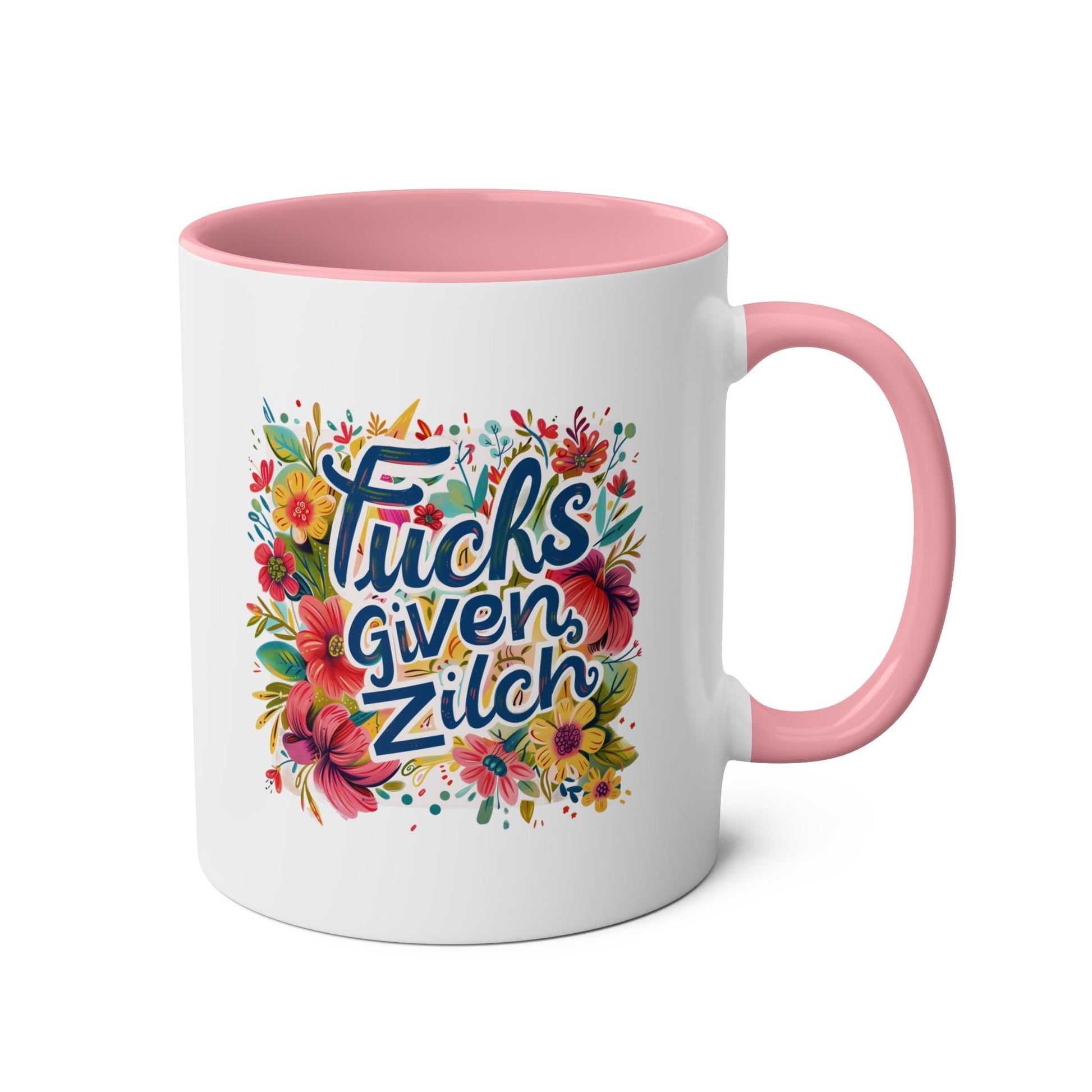 Add some attitude to your morning coffee with the Fucks Given Zilch mug. Cheeky and rude (just like you), this mug will make a sassy statement while keeping your bevMugarooz