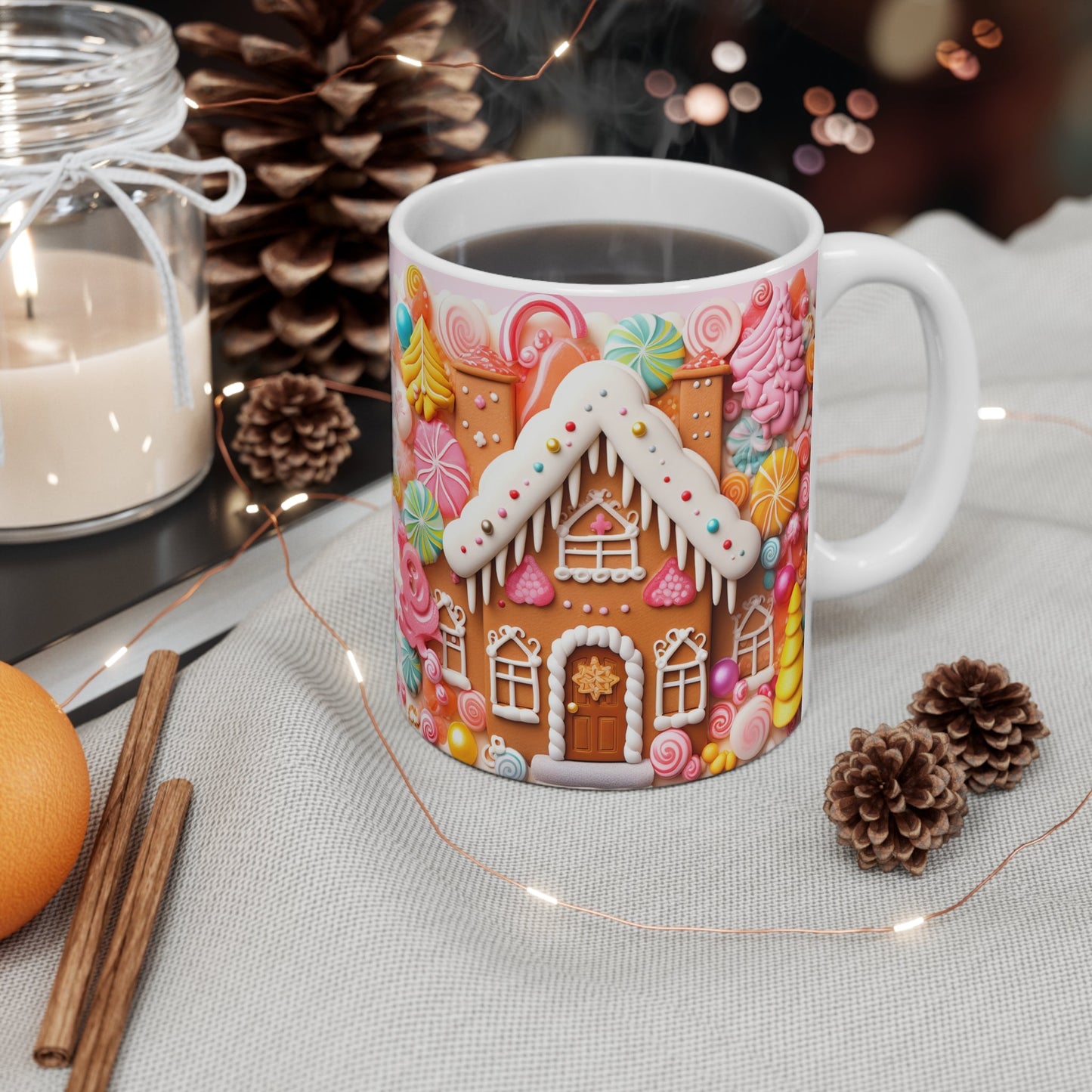 Gingerbread House Christmas Mug - Mugarooz