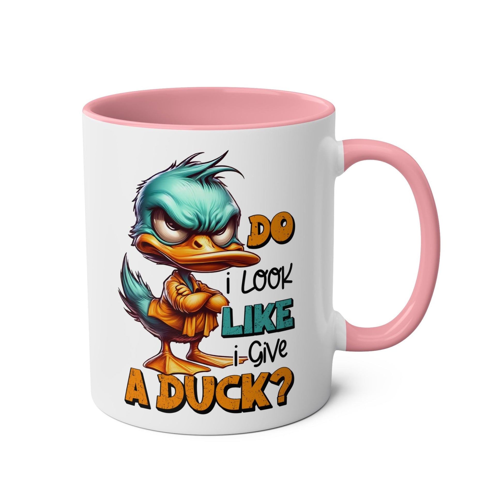 Quack up your morning routine with the Do I Look Like I Give A Duck Fun Novelty Mug. This sarcastic mug brings amusing word play to your daily caffeine fix. A quirkyMugarooz