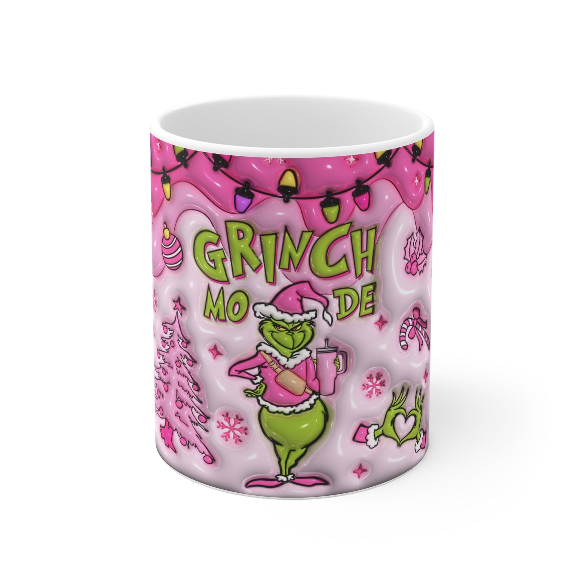 Grinch Mode Christmas Mug - Mugarooz