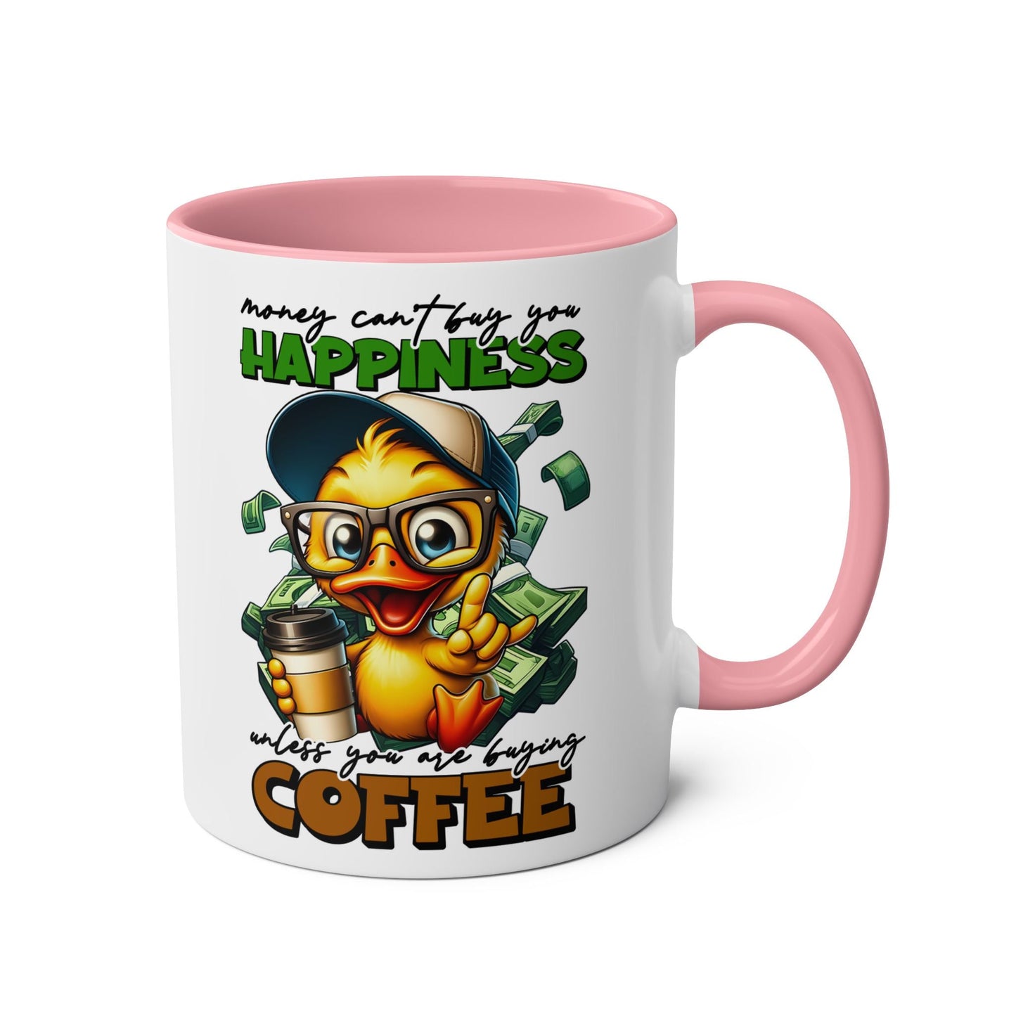 Brighten up your day with the "Happiness" coffee mug! With its funny and novelty design, this mug is sure to bring a smile to your face every time you use it. PerfecMugarooz