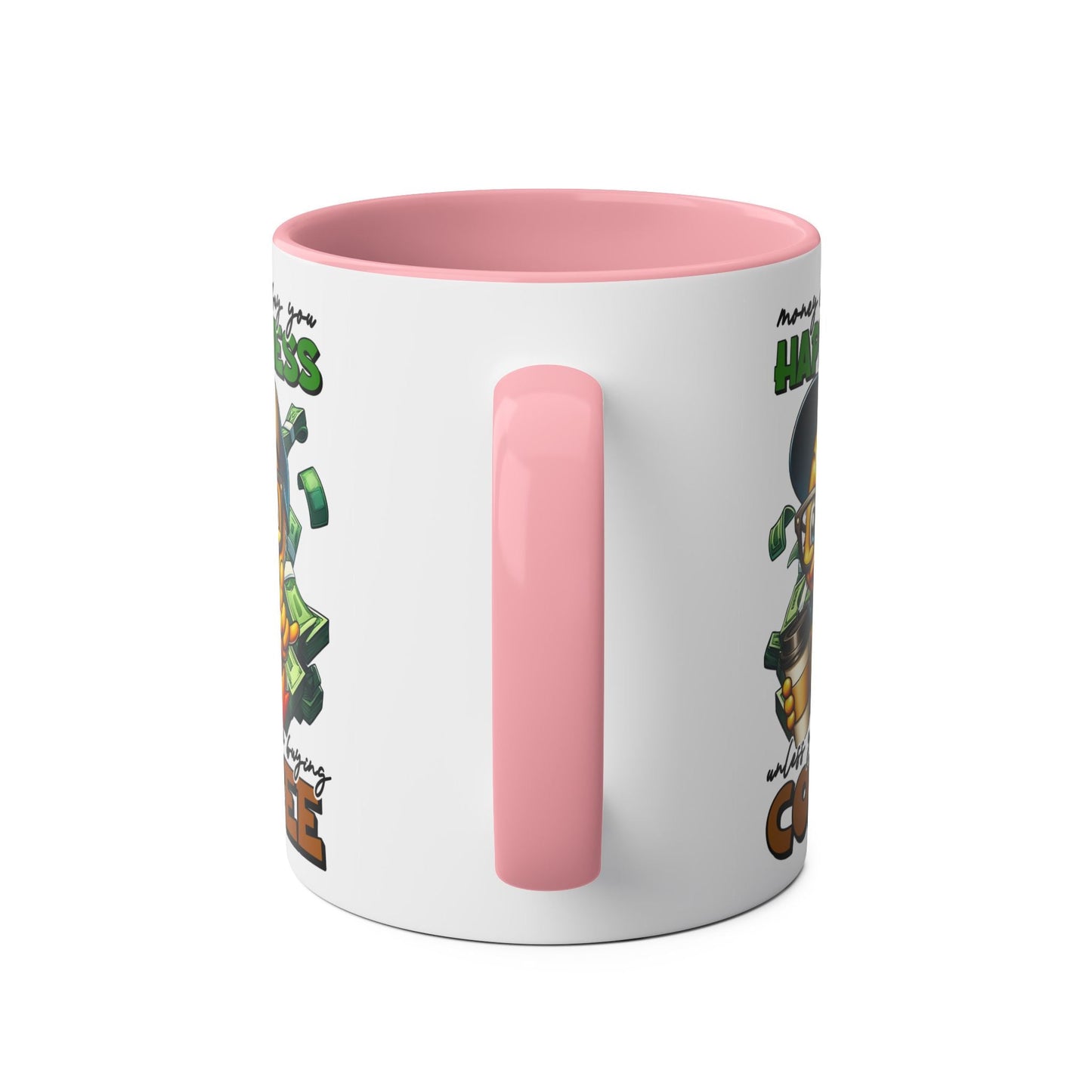 Brighten up your day with the "Happiness" coffee mug! With its funny and novelty design, this mug is sure to bring a smile to your face every time you use it. PerfecMugarooz