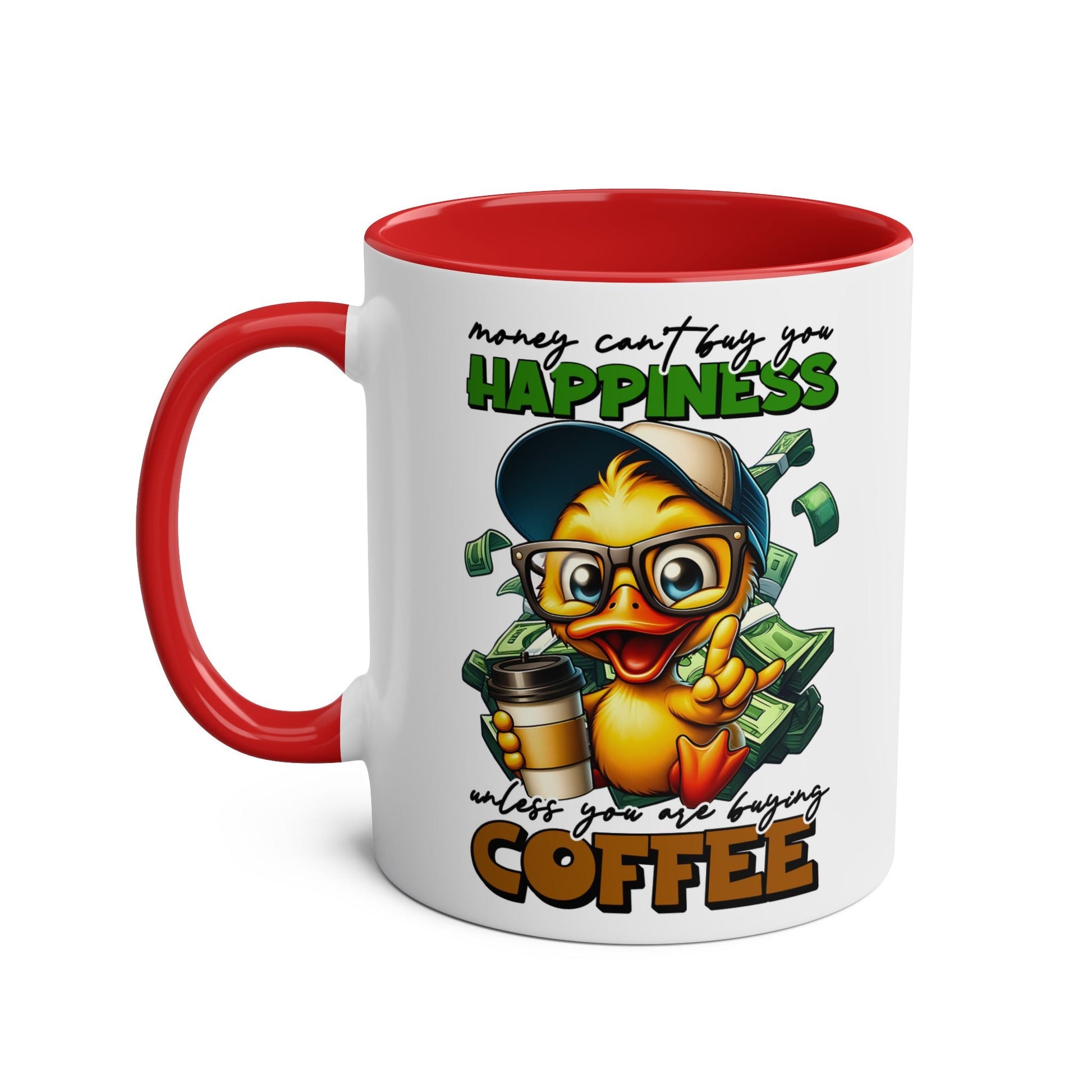 Brighten up your day with the "Happiness" coffee mug! With its funny and novelty design, this mug is sure to bring a smile to your face every time you use it. PerfecMugarooz