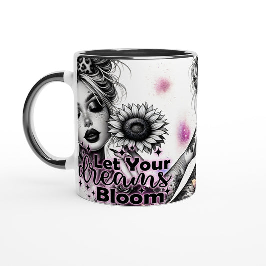 Let Your Dreams Bloom – Motivational Coffee Cup - Mugarooz