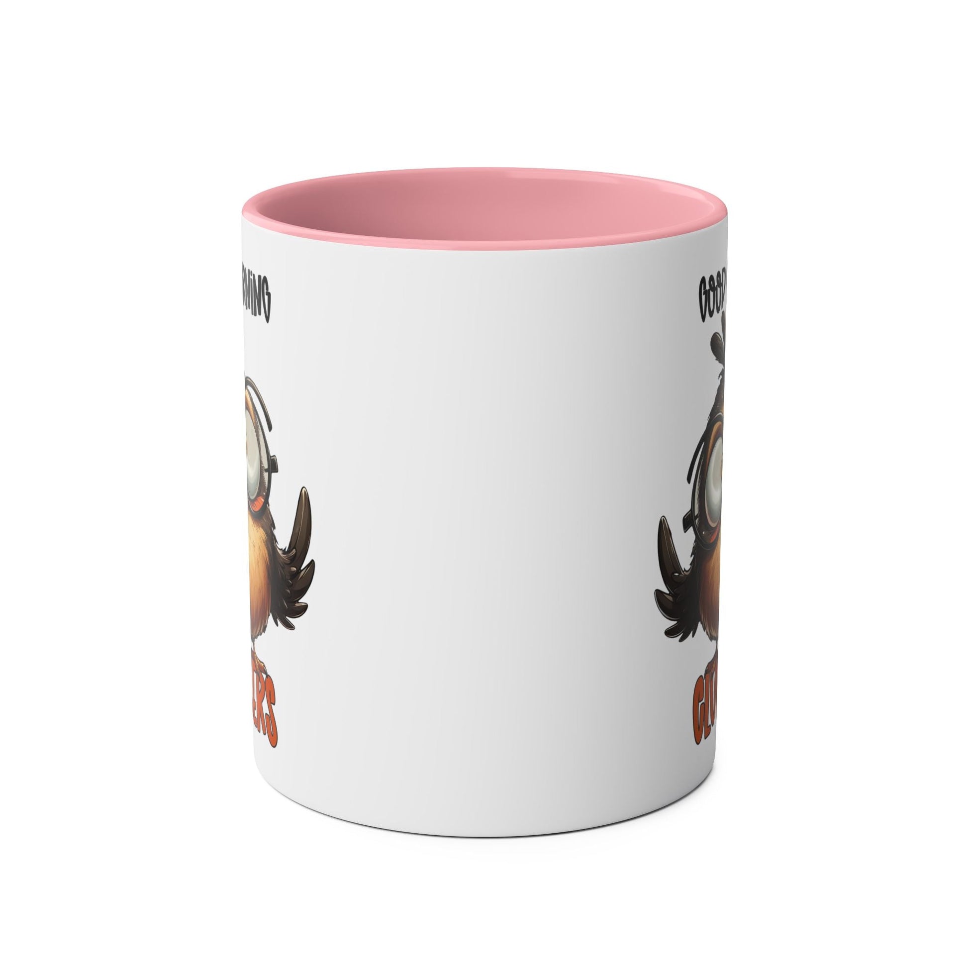 Rise and shine with the Morning Cluckers Novelty Coffee Mug. This fun and cheeky mug is sure to bring a smile to your face as you sip your morning brew. With a playfMugarooz