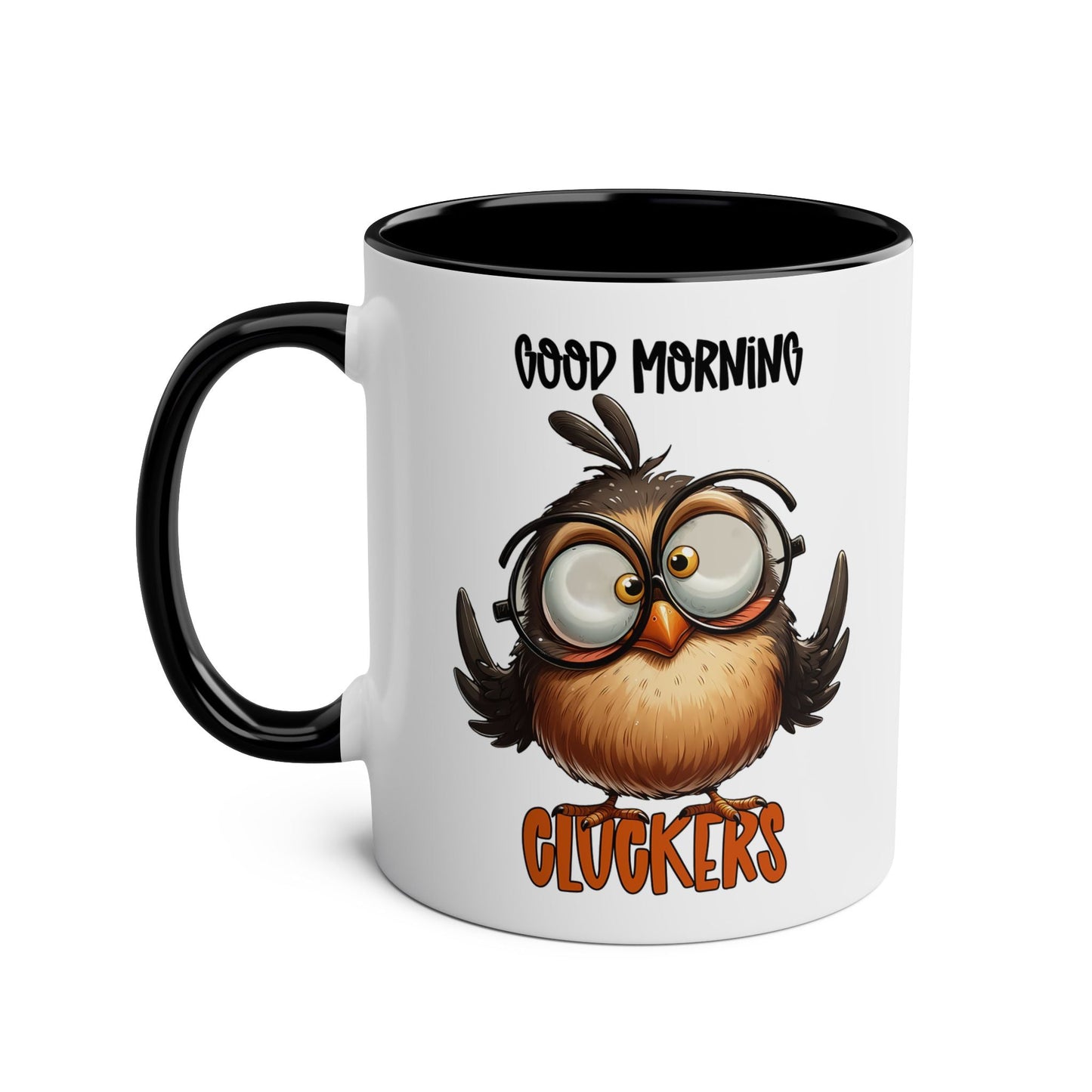 Rise and shine with the Morning Cluckers Novelty Coffee Mug. This fun and cheeky mug is sure to bring a smile to your face as you sip your morning brew. With a playfMugarooz