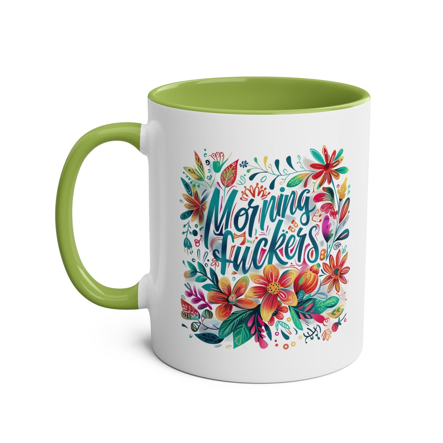 Rise and joke with the Morning Fuckers Coffee Mug. Cheeky and rude, this mug will add a playful touch to your morning coffee routine. Perfect for those who don't takMugarooz