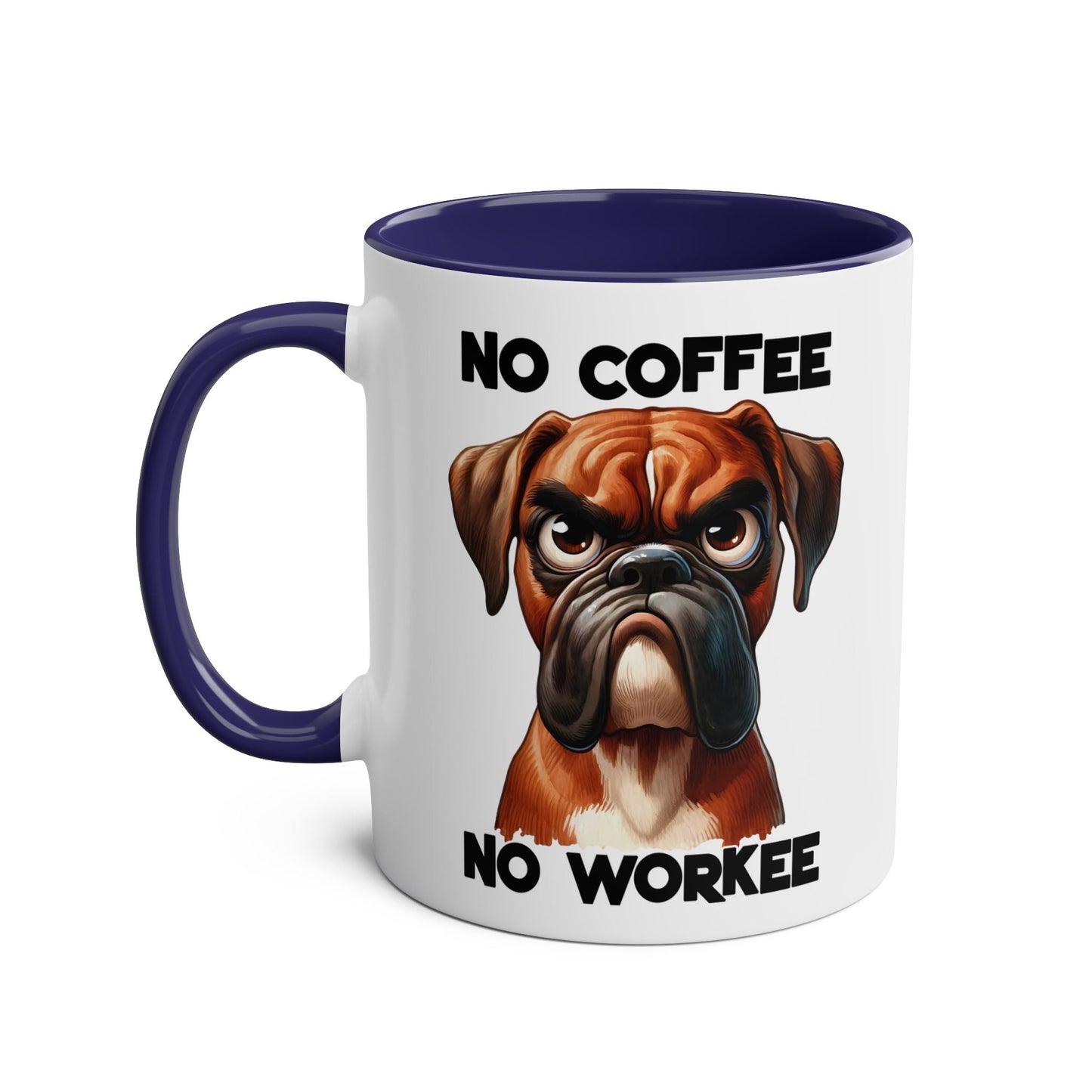 No caffeine? No problem! This cheeky and rude novelty mug will bring some humour to your daily routine. With its funny slogan, "No Coffee No Workee," you'll never haMugarooz