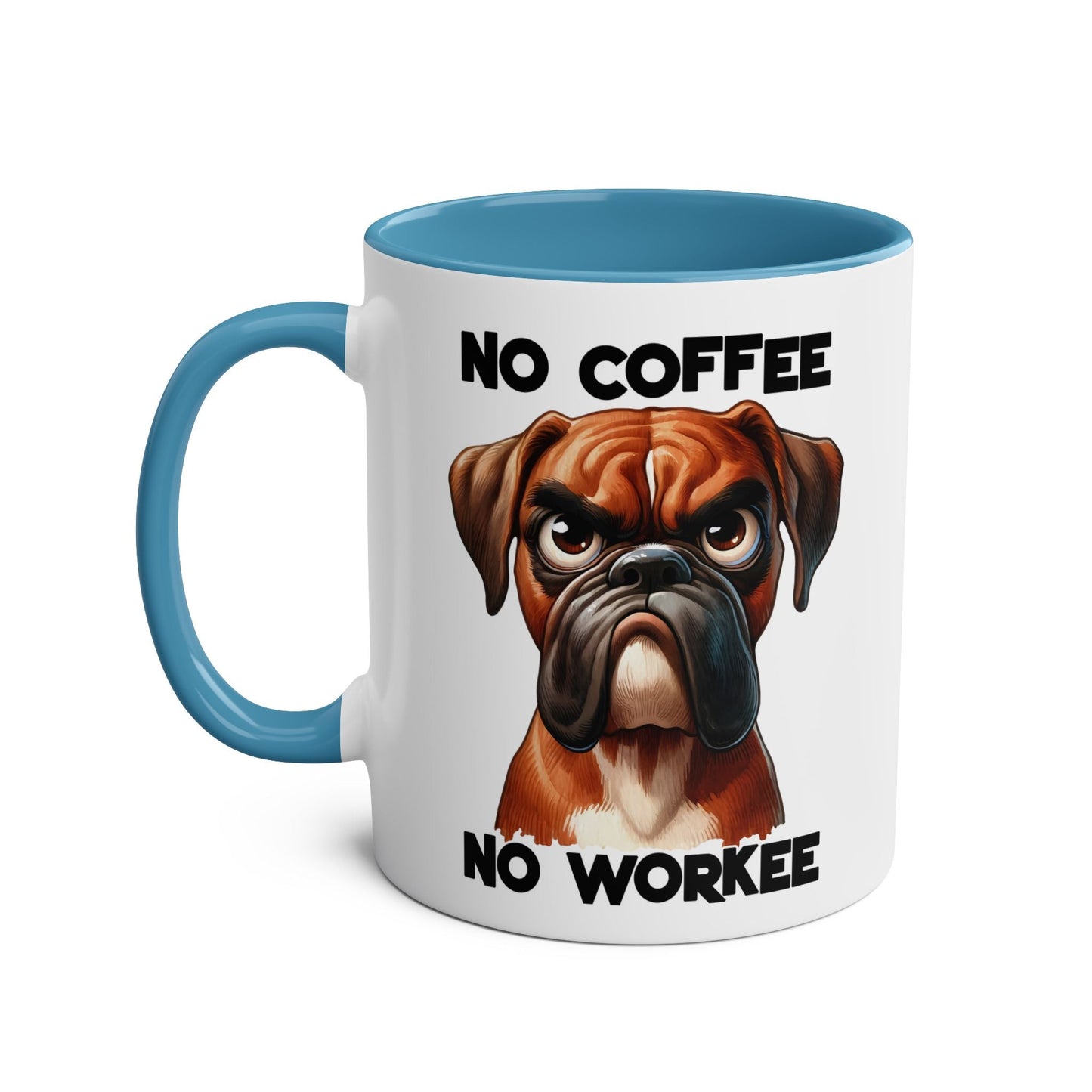 No caffeine? No problem! This cheeky and rude novelty mug will bring some humour to your daily routine. With its funny slogan, "No Coffee No Workee," you'll never haMugarooz