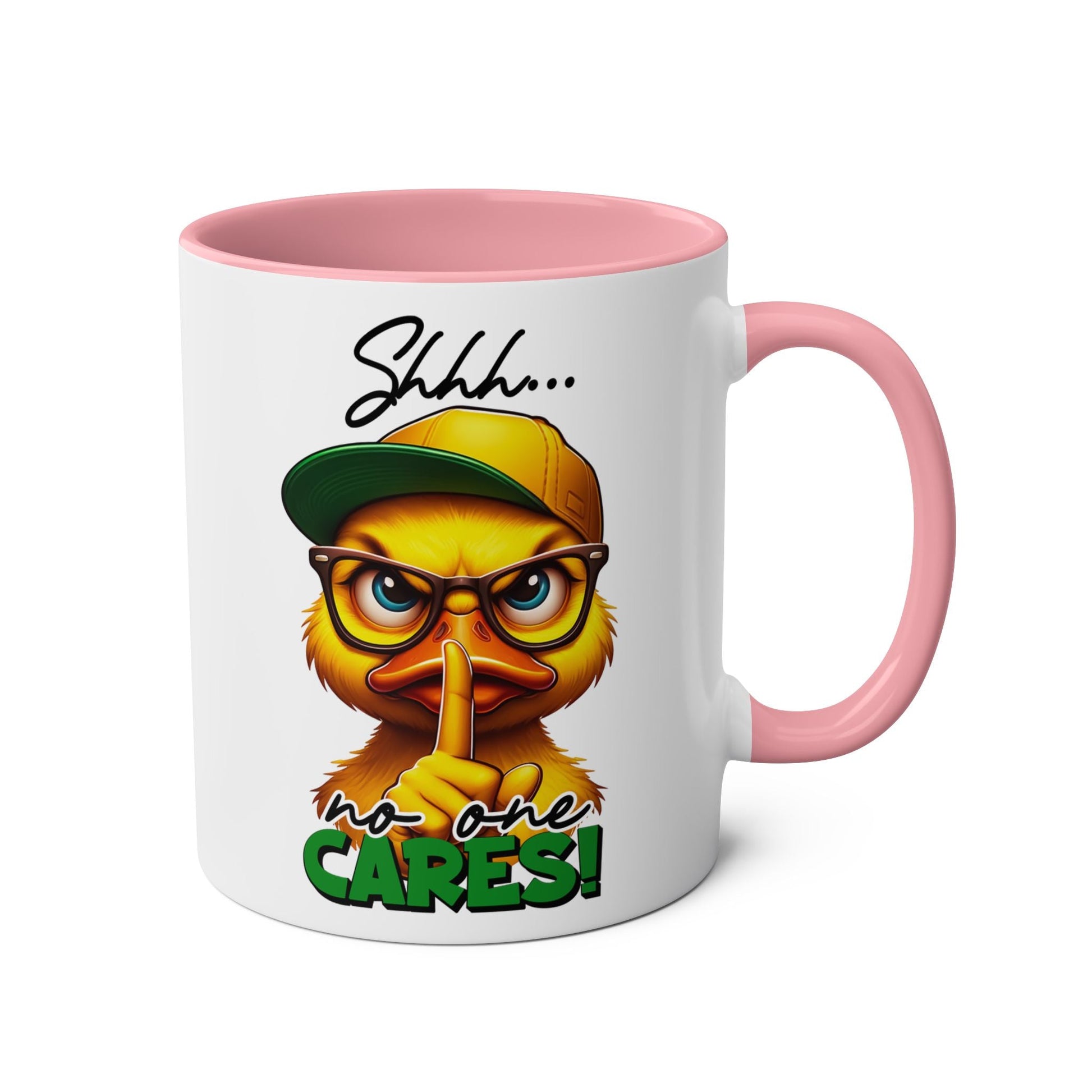 Shhhh, no one cares - except for those who love a good laugh. This funny coffee mug is perfect for the sarcastic and playful ones. Its novelty design will surely briMugarooz