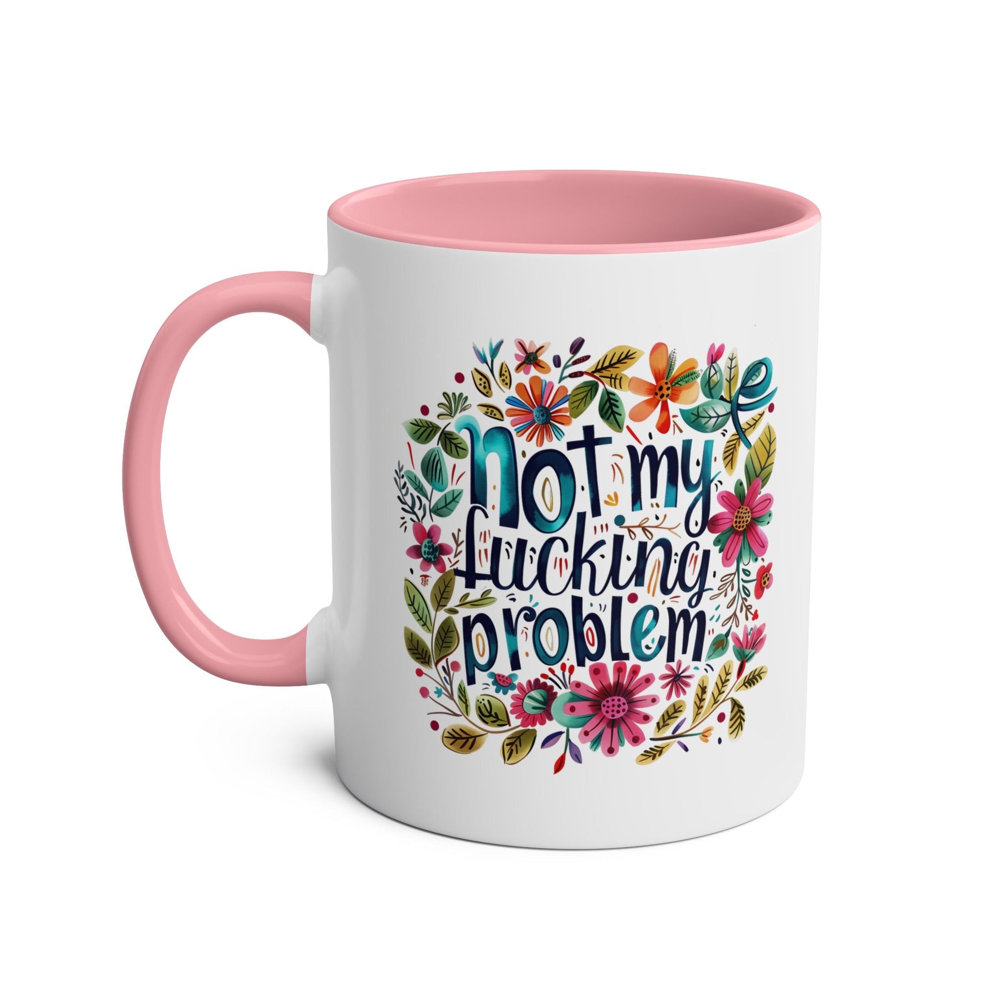 Unleash your inner rebel with the Not My Fucking Problem funny coffee mug. This cheeky and rude mug is perfect for those who don't take themselves too seriously. SipMugarooz