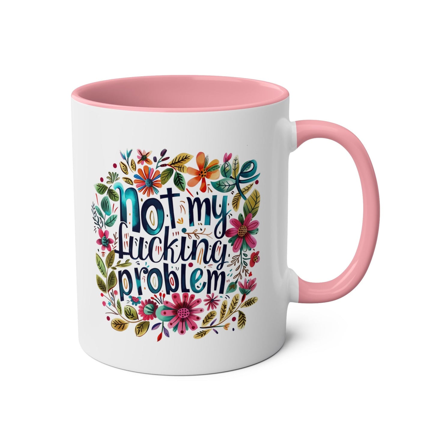 Unleash your inner rebel with the Not My Fucking Problem funny coffee mug. This cheeky and rude mug is perfect for those who don't take themselves too seriously. SipMugarooz