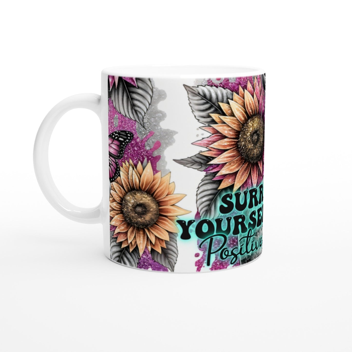 Positive Vibes – Motivational Coffee Cup - Mugarooz