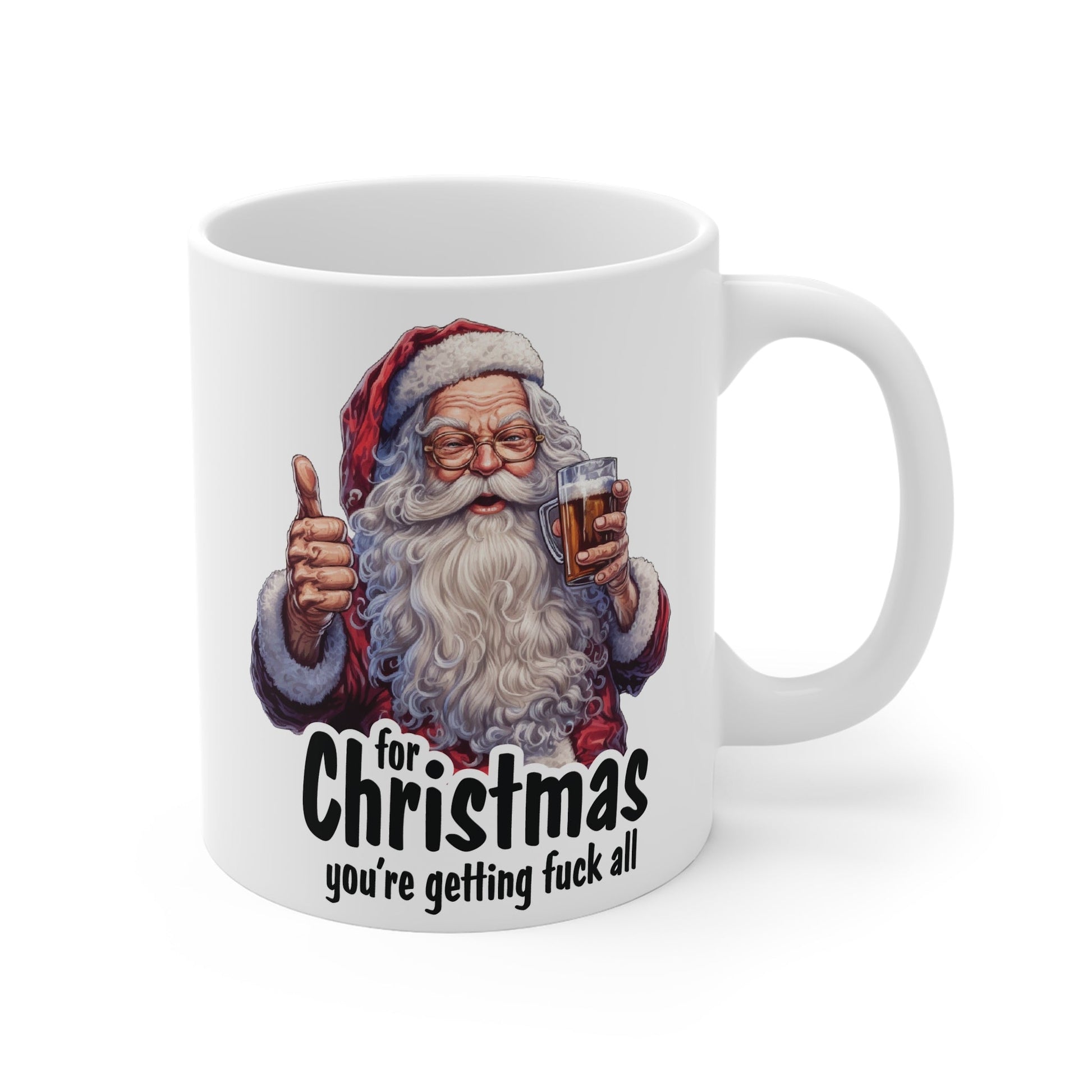 Rude Santa Christmas Mug - Mugarooz