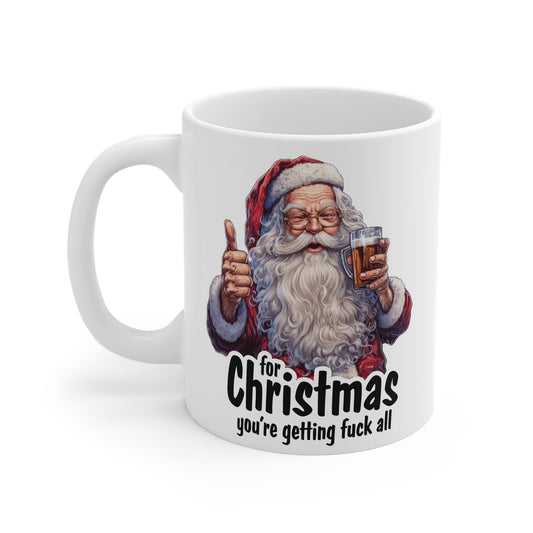 Rude Santa Christmas Mug - Mugarooz