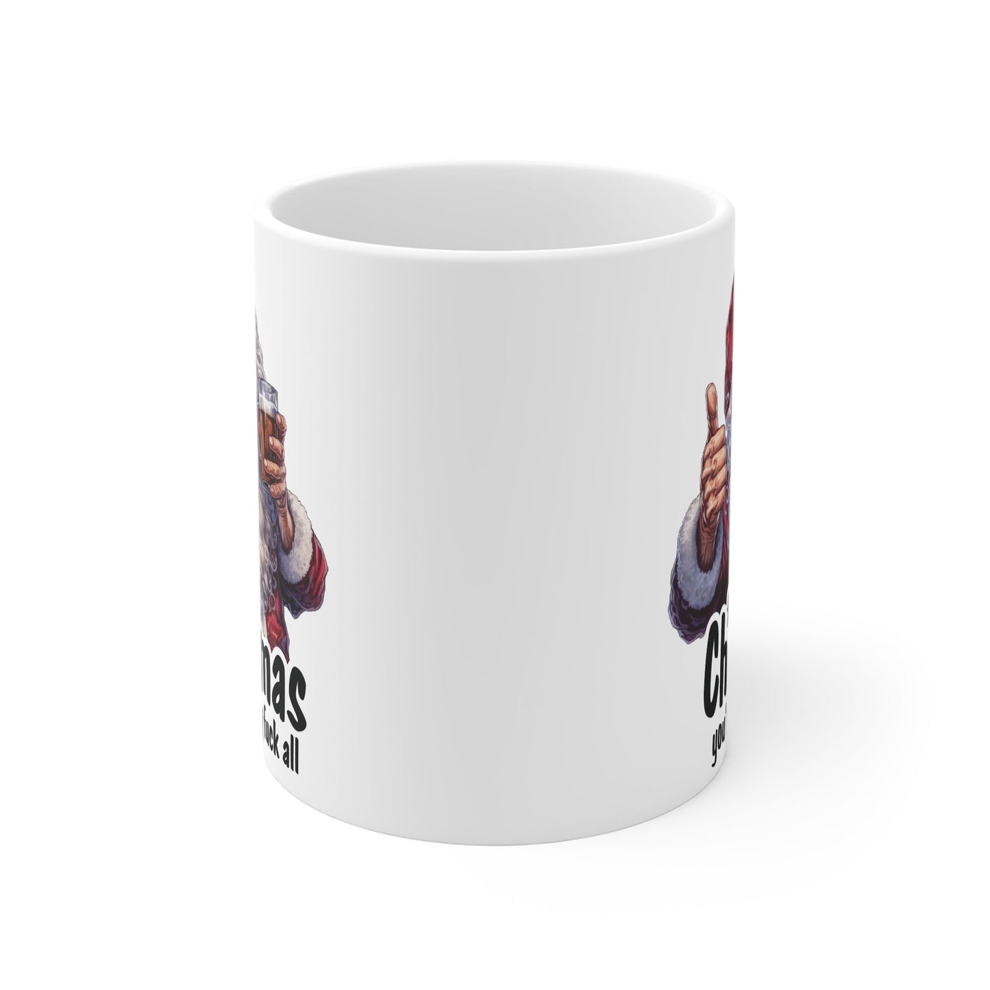 Rude Santa Christmas Mug - Mugarooz