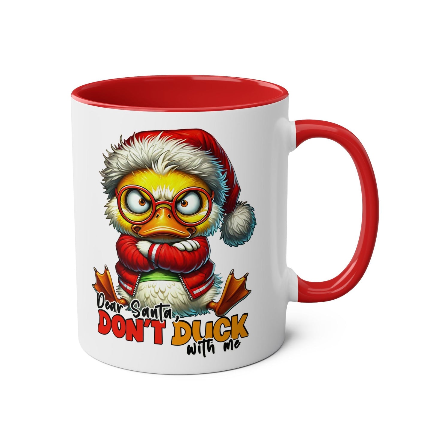 Santa Don't Duck With Me - Fun Christmas Mug - Mugarooz