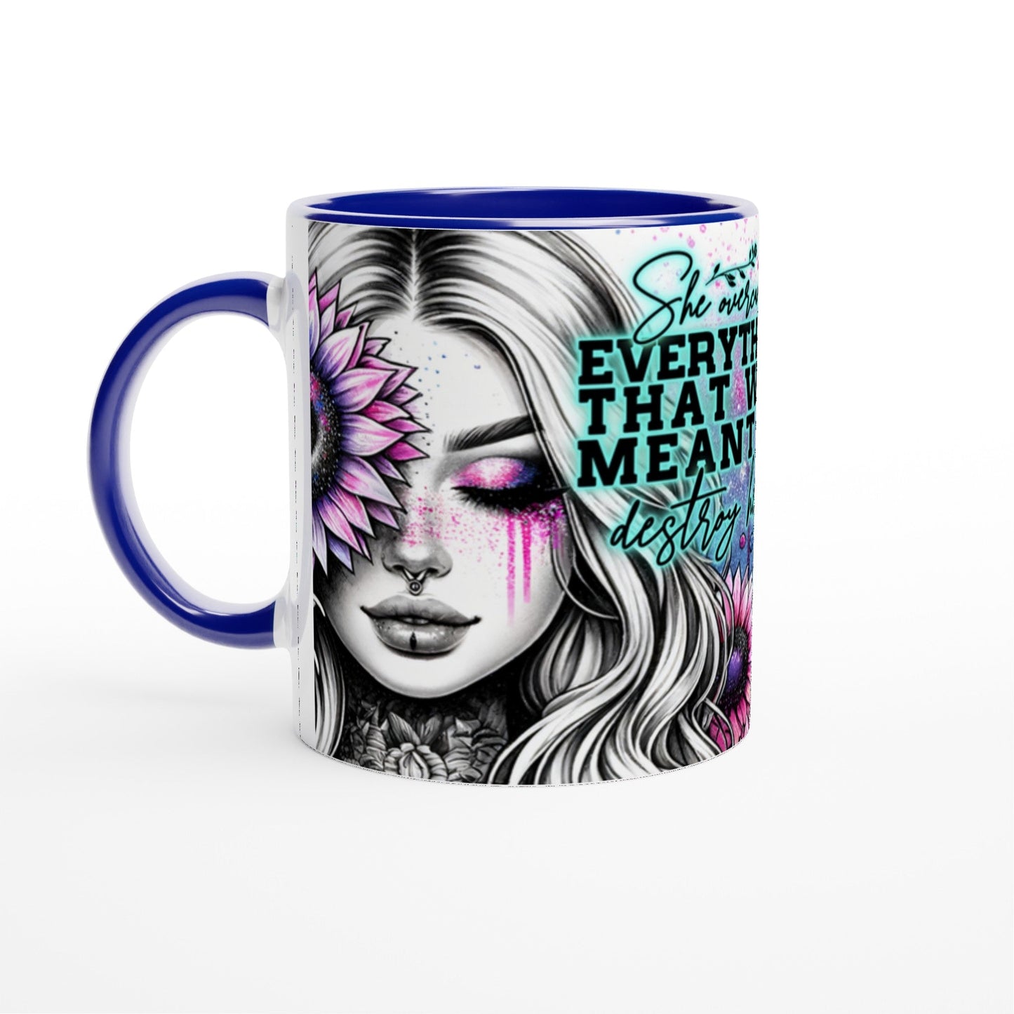 She Overcame Everything – Motivational Coffee Cup - Mugarooz