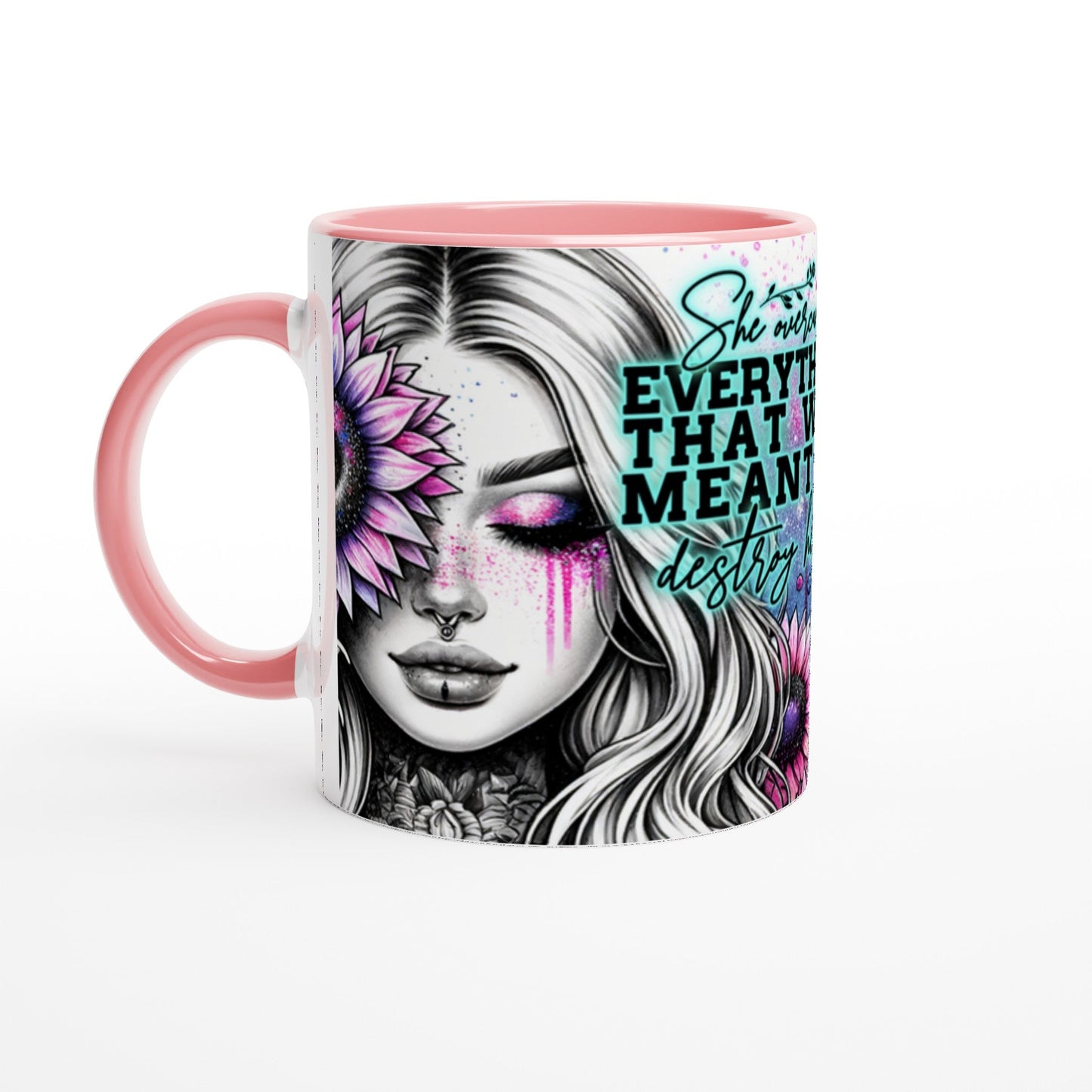 She Overcame Everything – Motivational Coffee Cup - Mugarooz