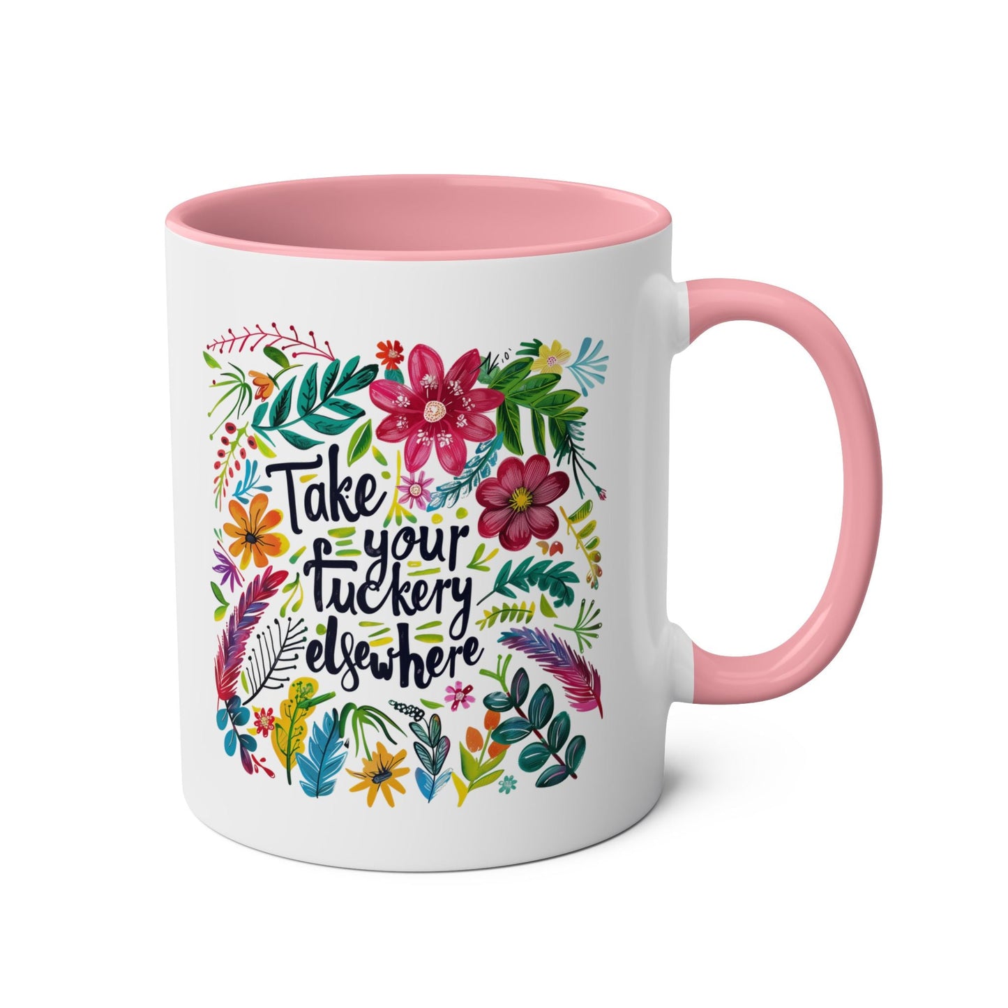 Give your morning routine a sassy twist with our Take Your Fuckery Elsewhere Novelty Mug. This mug is cheeky and rude, perfect for those who don't take themselves toMugarooz