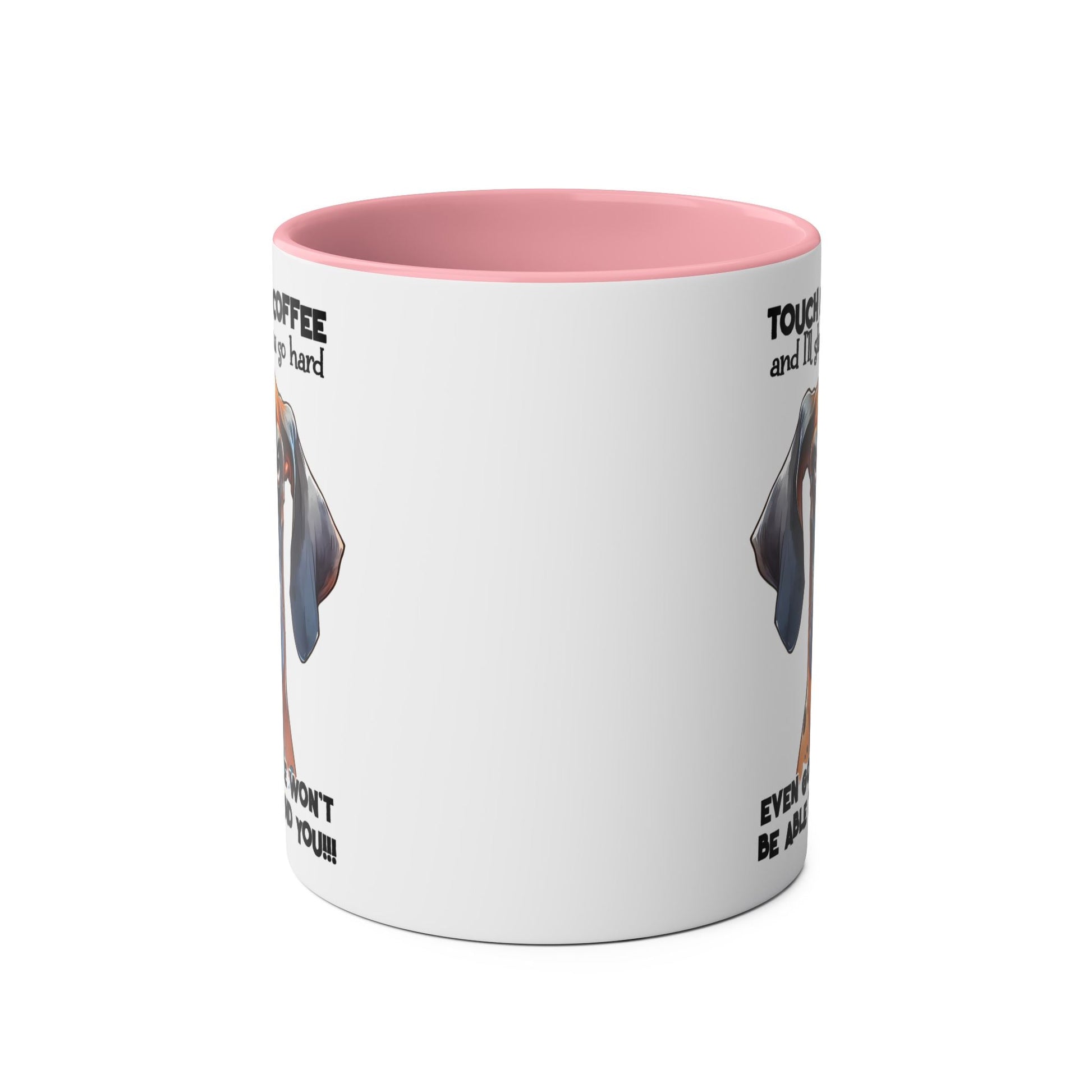 Get ready to guard your coffee with this fun and cheeky novelty mug! With its humorous design and playful tone, this mug is the perfect way to claim your caffeine anMugarooz