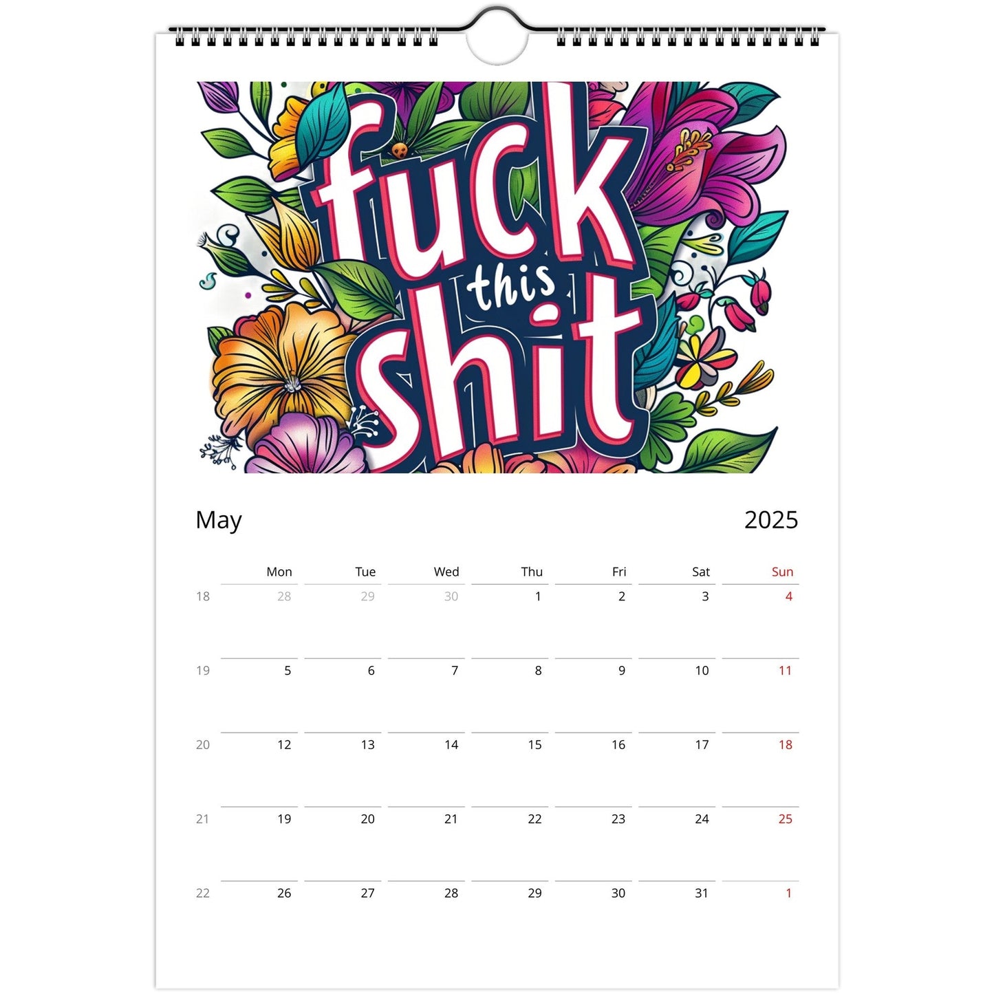 Welcome To The Fuckery Calendar 2025 - Mugarooz